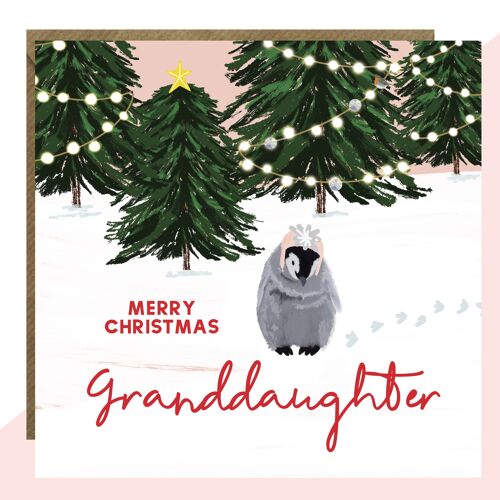 Merry Christmas Granddaughter Christmas Card