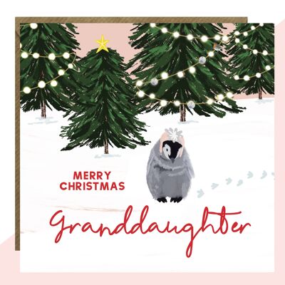 Frohe Weihnachten Enkelin Weihnachtskarte