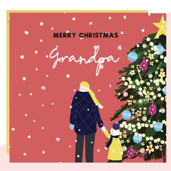 Carte "Joyeux Noël grand-père"