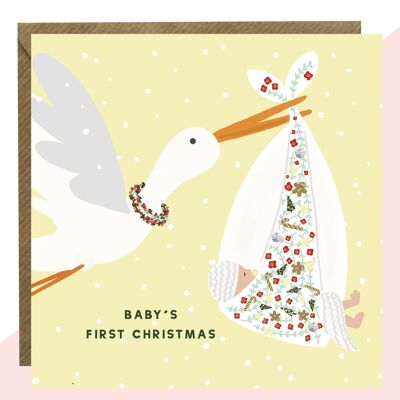 Babys erste Weihnachtskarte