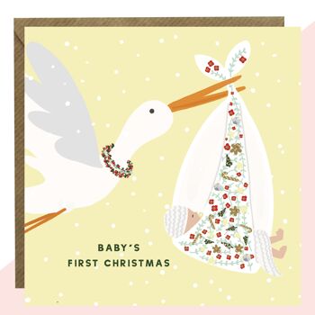 La première carte de Noël de bébé