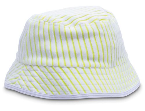 Terry bucket hat | lemon stripe