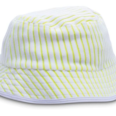 Terry bucket hat | lemon stripe