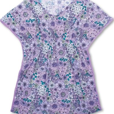 Mod Floral Purple Pom Pom Mädchen-Kaftan-Überzug