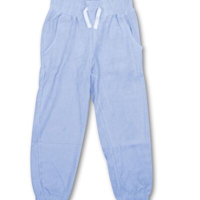 Joggers in spugna blu