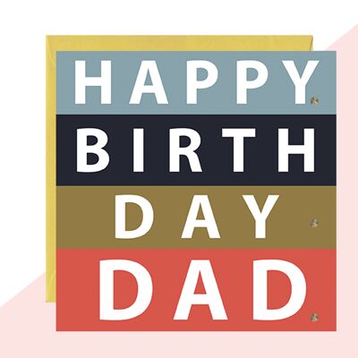 Dad Bold Birthday Card