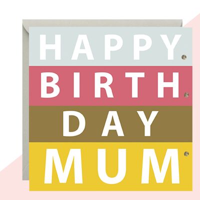 Alles Gute zum Geburtstag Mama Mutige Karte