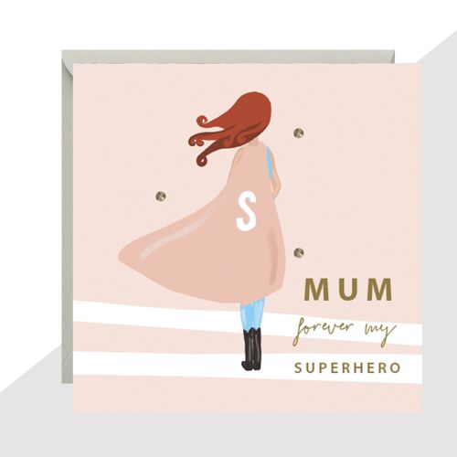 Mum Forever My Superhero' Card