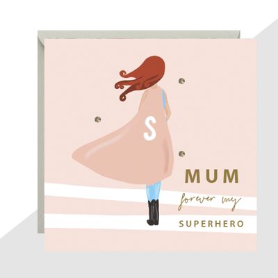Mama für immer meine Superhelden-Karte