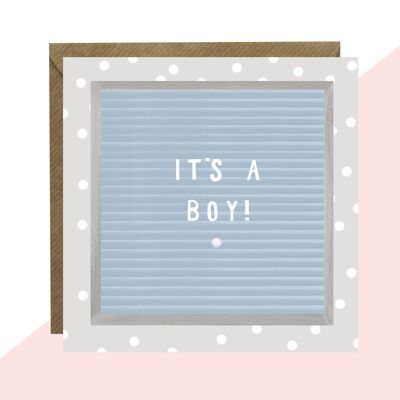 Es ist eine Boy Message Board-Karte