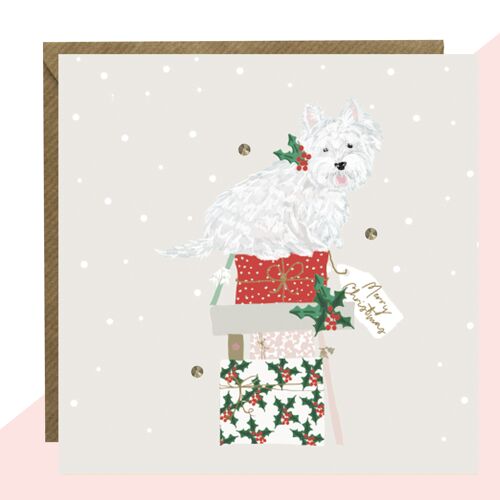 Westie Christmas Card