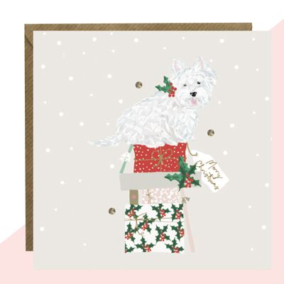 Westie Christmas Card