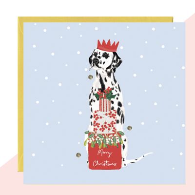 Dalmatiner-Weihnachtskarte