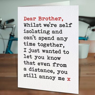 Funny Brother Birthday Card