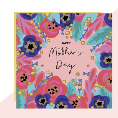 Carte florale "Bonne fête des mères"