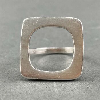 Bague Carrée - Argent