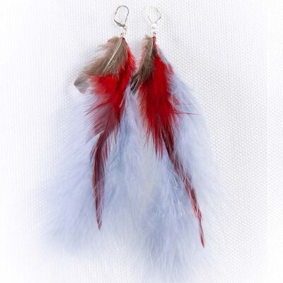 Mix feather earrings