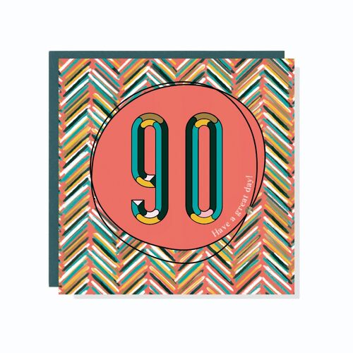 Age 90 Confetti + Sprinkles Card