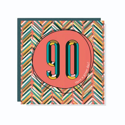Carta Età 90 Coriandoli + Sprinkles