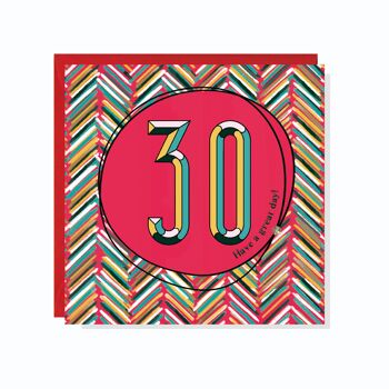Carte Confetti + Sprinkles 30 ans