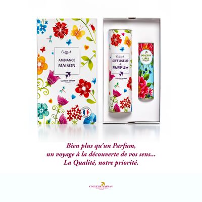 Coffret Cadeau d Ambiance  ZEN / Diffuseur de Parfum  + Douceur de Linge