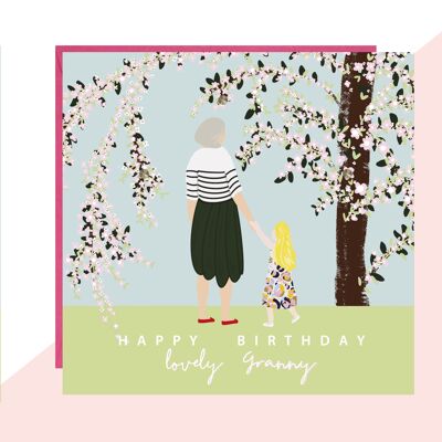 Granny Birthday Blossom Card