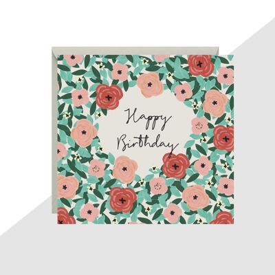 Floral Birthday Mini Card