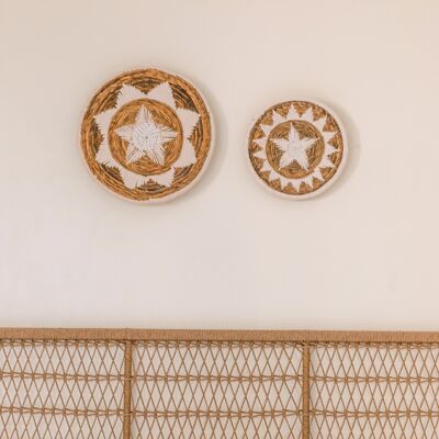 Wall decoration | Wall basket | Wall design | Fruit bowl | Decorative bowl GUMA made of banana fiber (2 sizes)