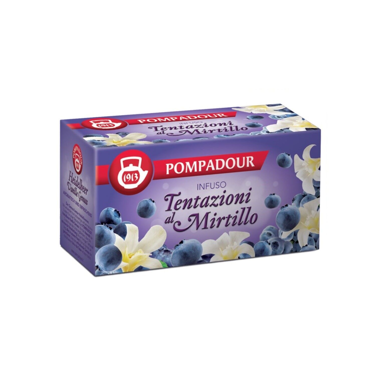 Copete 1913 | Infusión Tentación de Arándanos con Arándanos y Vainilla | Té De Hierbas Sin Cafeína - 20 Bolsitas De Té (60 Gr)