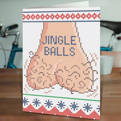 Jingle Balls Funny Christmas Card