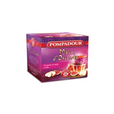 Pompadour 1913 | Flavored Fruit Infusion | Apple and Fig Herbal Tea | Caffeine Free Tea - 10 Sachets (27,5 Gr)