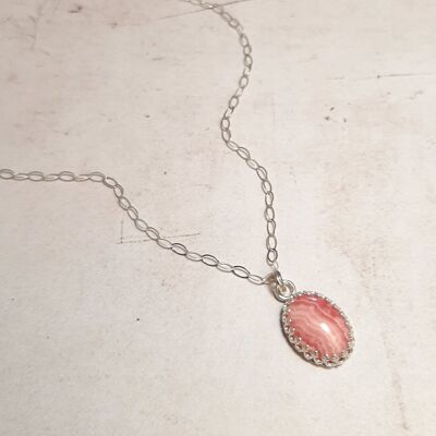 Kariri Rhodochrosite Silver 925 Necklace