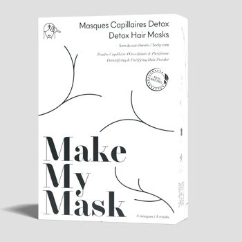 Masque Détox/Cheveux Gras - pack de 4 masques 1