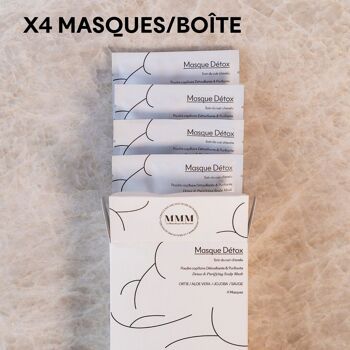 Masque Détox/Cheveux Gras - pack de 4 masques 8