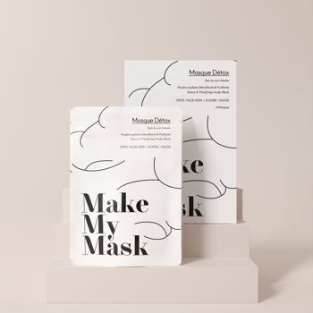 Masque Détox/Cheveux Gras - pack de 4 masques 11