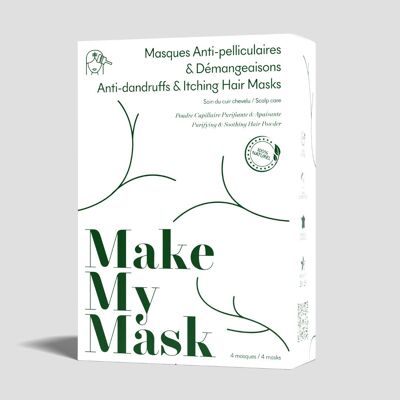 Anti-Dandruff/Itching Mask - pack of 4 masks
