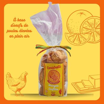 Canistrelli Oranges Confites - 280 grs