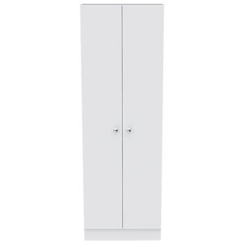 Armoire multifonctionnelle Z 60, avec deux portes et étagères 180,3 CM H X 60 CM L X 30 CM P. Blanc 1