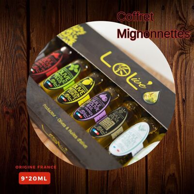 Caja descubrimiento - Mignonnettes - 9 Aceites 20mL - Provenza / Francia