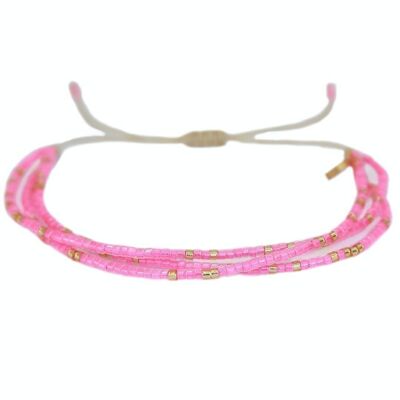 Bracciale Miyuki estivo rosa