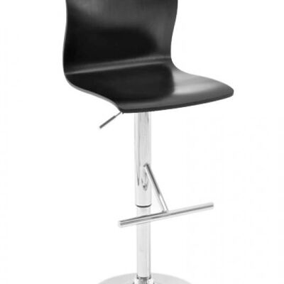 Bar stool San Marino black 33x38x119 black  Chromed metal