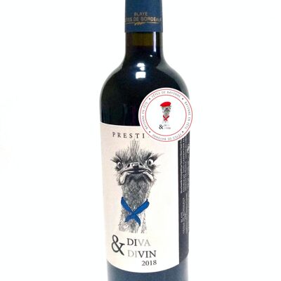 Diva & Divin Rouge Prestige 2018 "Bayonne" (Blaye, Costas de Burdeos)