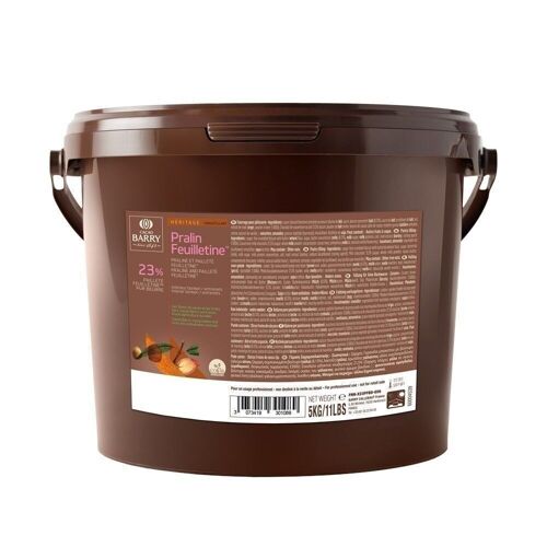 CACAO BARRY - PRALIN FEUILLETINE (mélange praliné+feuilletine+chocolat au lait) 5kg