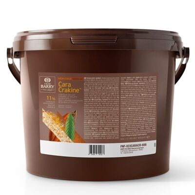 CACAO BARRY - CARA CRAKINE (mezcla de caramelo de chocolate con leche (34,5%) y cereales de galleta) - cubo de 5 kg