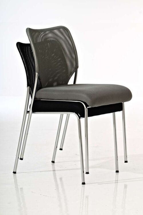 Chaise visiteur pliable glossy noir