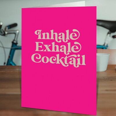 Inhale Exhale Birthday Card