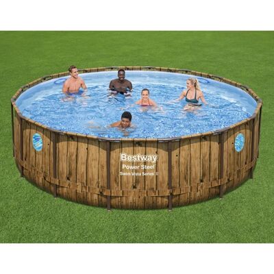 Bestway Ensemble de piscine Power Steel 488x122 cm 2