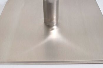 Tabouret de bar ECO blanc 43x42x91 cuir artificiel blanc acier inoxydable 7