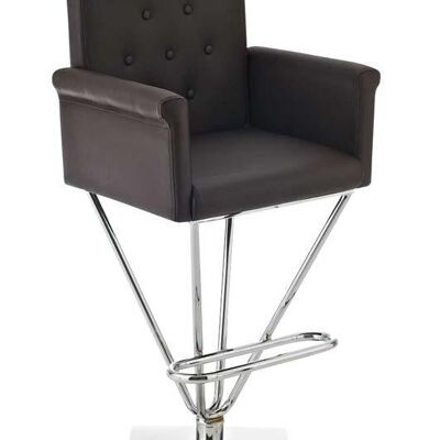 Bar stool Porto brown 50x57x112 brown leatherette metal