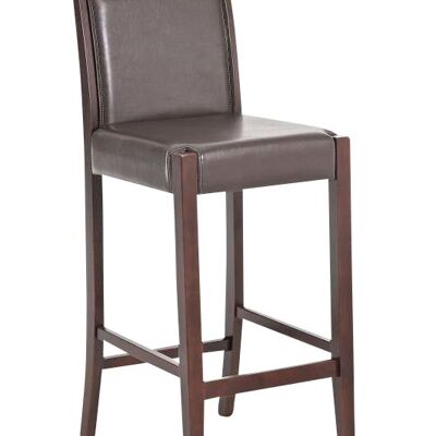 Bar stool Lita genuine leather brown xx brown